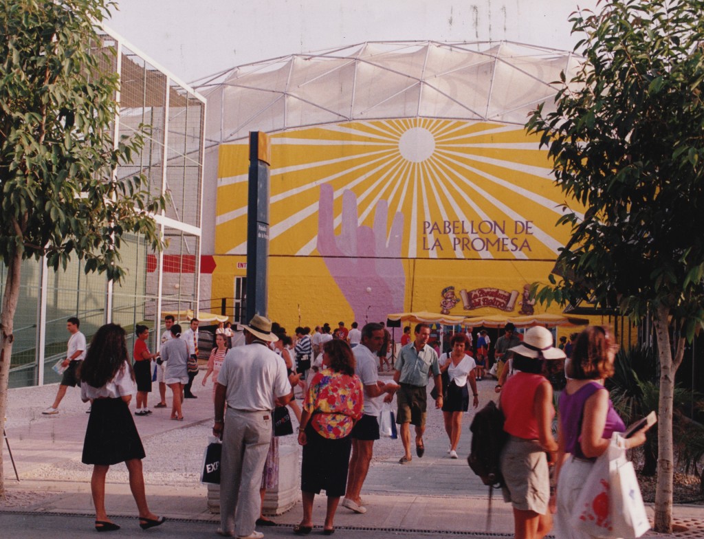 The "Pebellion de la Promesa" (Pavilion of Promise) at Expo '92 in Seville Spain.